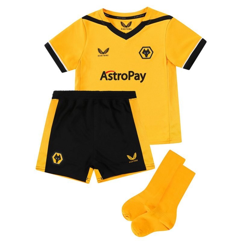 22/23 Kids Wolverhampton Wolves Home Kit