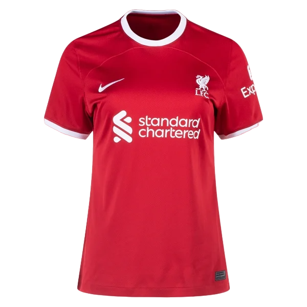 23/24 Women’s Liverpool Red Home Jersey With White Seams