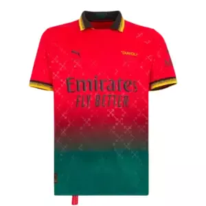 24/25 AC Milan x Off White Red Jersey front