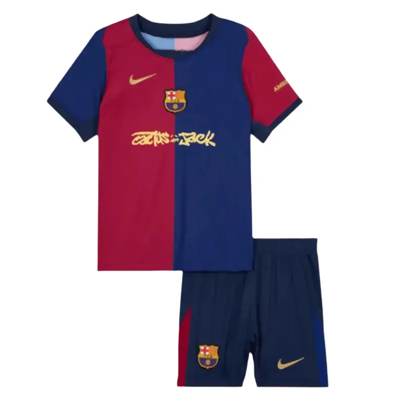 25/26 Kids Barcelona Home CJ Kit Front