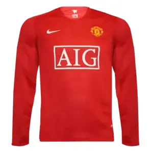 07/08 Man U Long Sleeve Home Retro Jersey