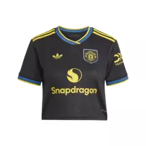 25/26 Man U Crop Top Third Jersey Front