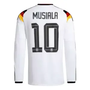 Jamal Musiala 2026 Germany Long Sleeve Home Jersey Back
