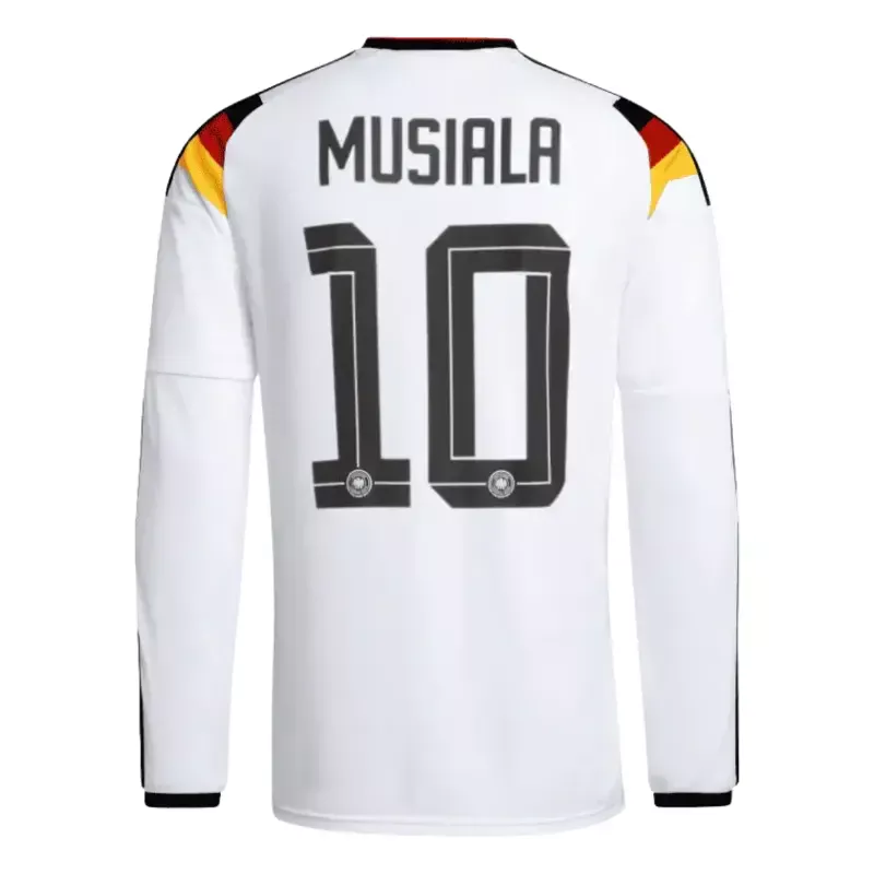 Jamal Musiala 2026 Germany Long Sleeve Home Jersey Back