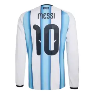 Lionel Messi 2026 Argentina Long Sleeve Home Jersey Back