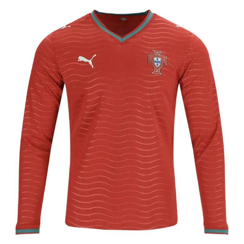 2026 Portugal Home Long Sleeve Jersey Front
