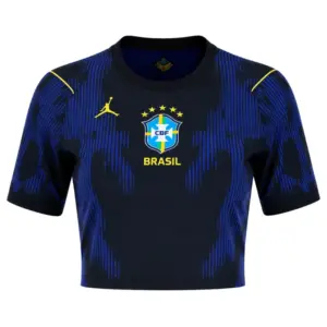 2026 Brazil Crop Top Away Jersey FRONT
