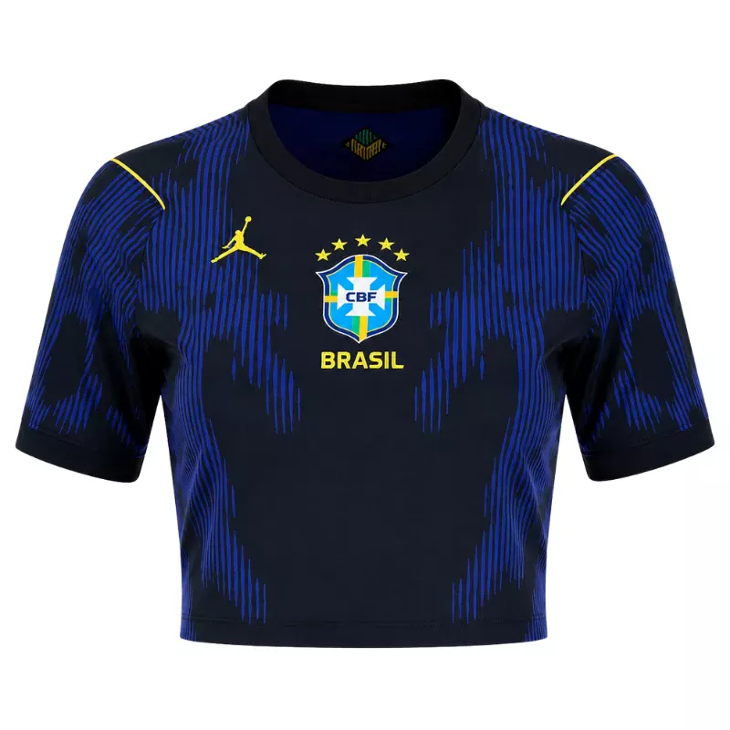 2026 Brazil Crop Top Away Jersey FRONT