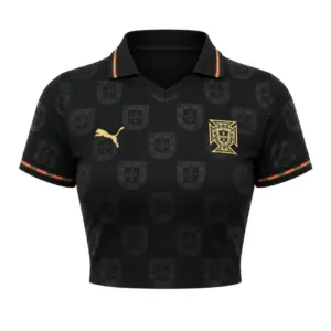 2026 Portugal Pantera Crop Top Jersey FRONT