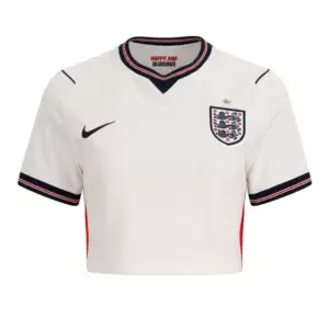 2026 England Crop Top Home Jersey Front