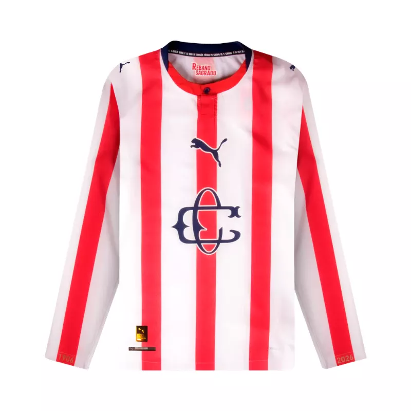 Chivas de Guadalajara 120th Anniversary Long Sleeve Jersey Front